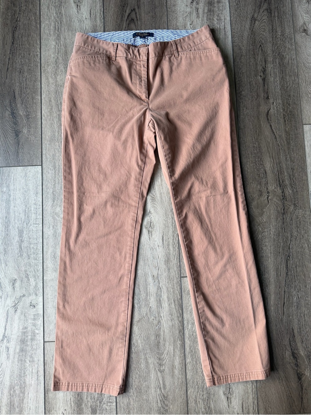 Brooks Brothers- Milano Fit Vintage Terracotta Straight Leg Cotton Chino Pants